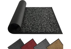 Antislip Deurmat Zwart 61x91 cm - Vuilvanger & Absorberend