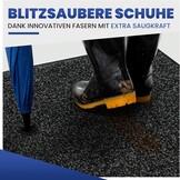 Mibao Deurmat Binnen en Buiten 61 x 91 cm Zwart, Zware Kwaliteit Antislip Entree Mat