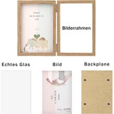 Dubbele Houten Fotolijst 10x15 cm | Echt Glas | 72% Korting