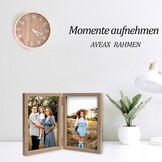 Dubbele Houten Fotolijst 10x15 cm | Echt Glas | 72% Korting