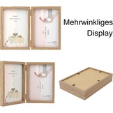 Dubbele Houten Fotolijst 10x15 cm | Echt Glas | 72% Korting