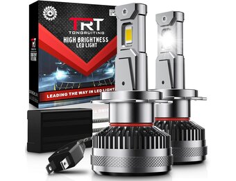 H7 LED Autolampen Pro Koplampen - 130W, 30.000lm, 6000K Wit, IP68 Waterdicht (2 stuks)