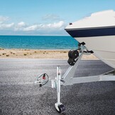 Aanhangerkrik 907 kg Schroefbaar | Met PP-wiel & Ergonomische Handgreep | Voor Camper, Boot & Bedrijfsvoertuig