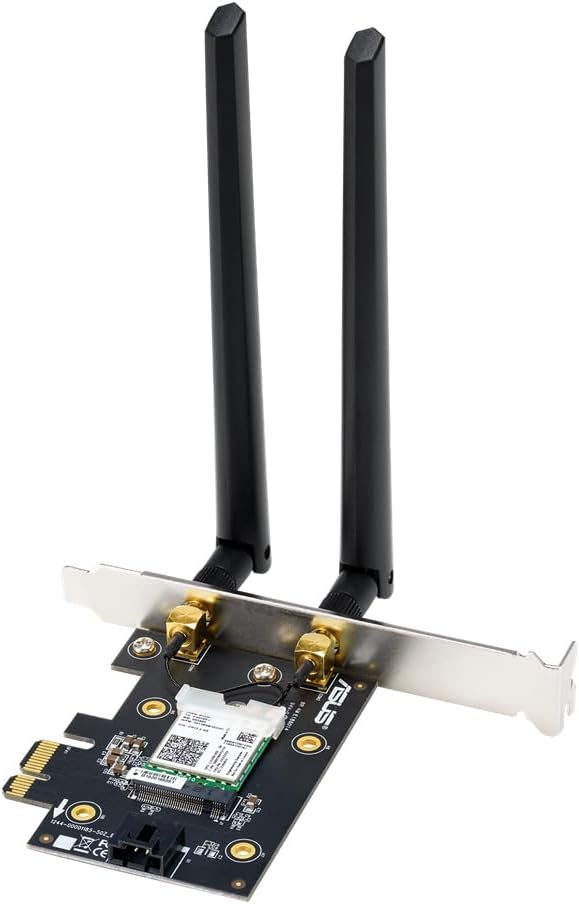 Asus PCE-AX3000 PCIe Netwerkkaart met Bluetooth 5.0 en Wi-Fi 6 AX3000 Dual-Band, 2 Antennes, DFS - 3000 Mbit/s