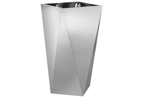 vidaXL Plantenbak Zilver Staal 40x40x75cm | 34% Korting