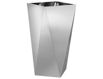 vidaXL Plantenbak Zilver 40 x 40 x 75 cm Gegalvaniseerd staal