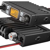 Radioddity CB-27 Pro 40-kanaals mini-CB-radio met AM/FM-noodkanaal 9/19, 4 W zendvermogen, VOX, RF Boost en externe handmicrofoon