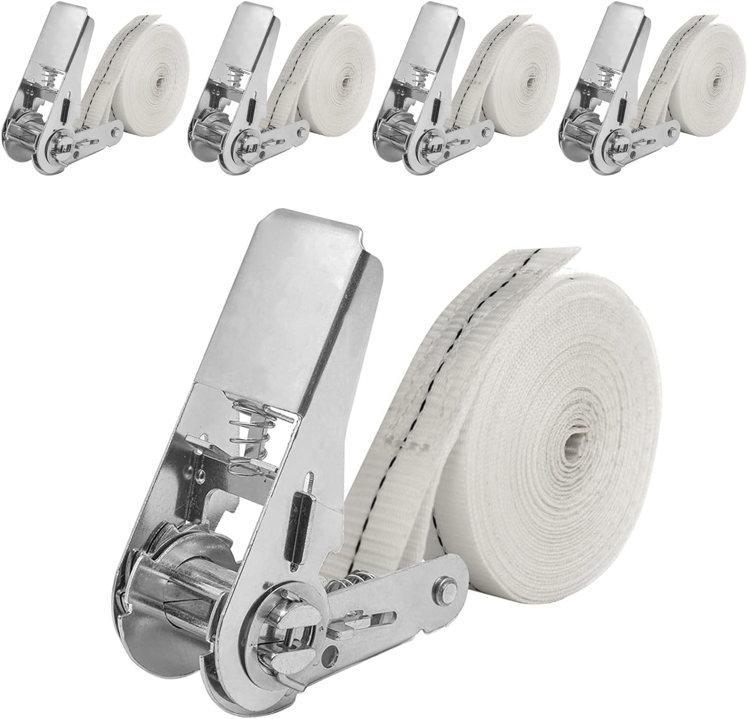 NIUXX Spanbanden 4 stuks, 6 meter per stuk, voor wasmachine en droger