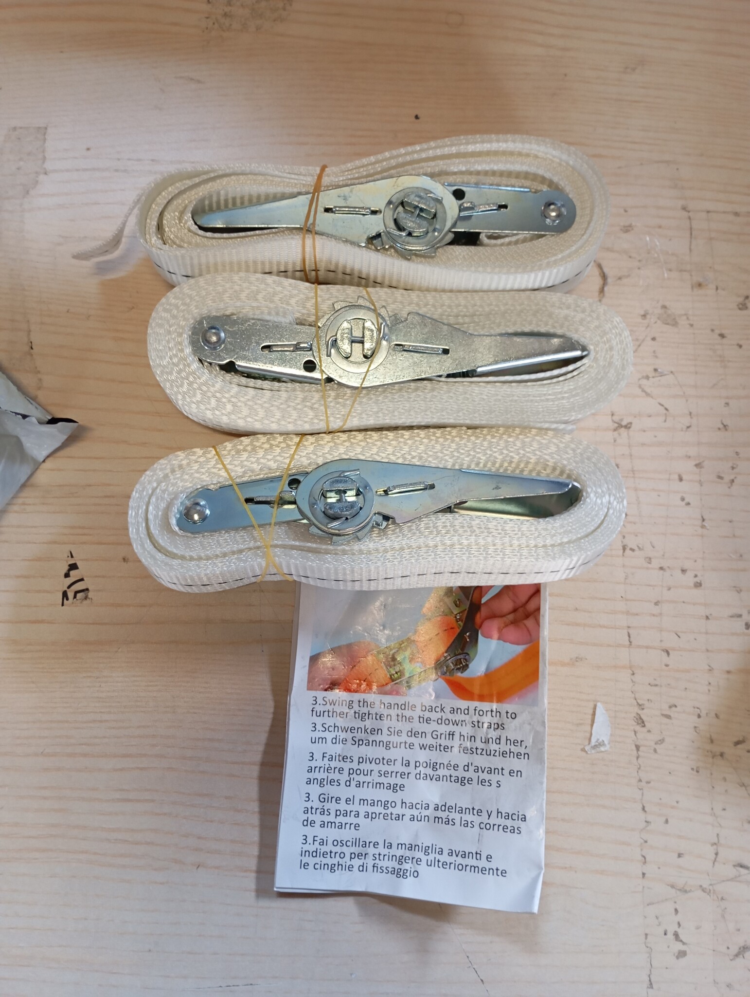 NIUXX Spanbanden 4 stuks, 6 meter per stuk, voor wasmachine en droger