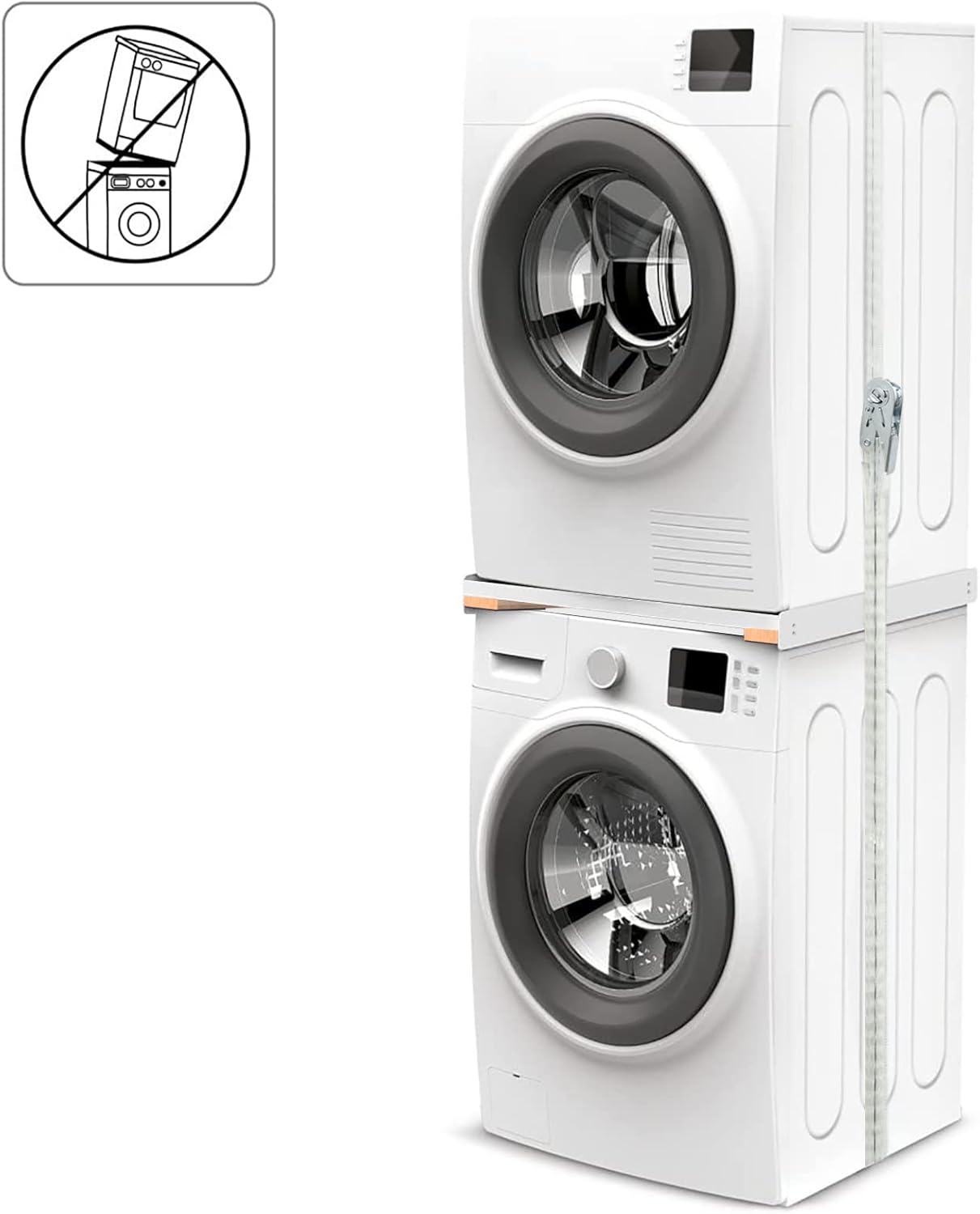 NIUXX Spanbanden 4 stuks, 6 meter per stuk, voor wasmachine en droger