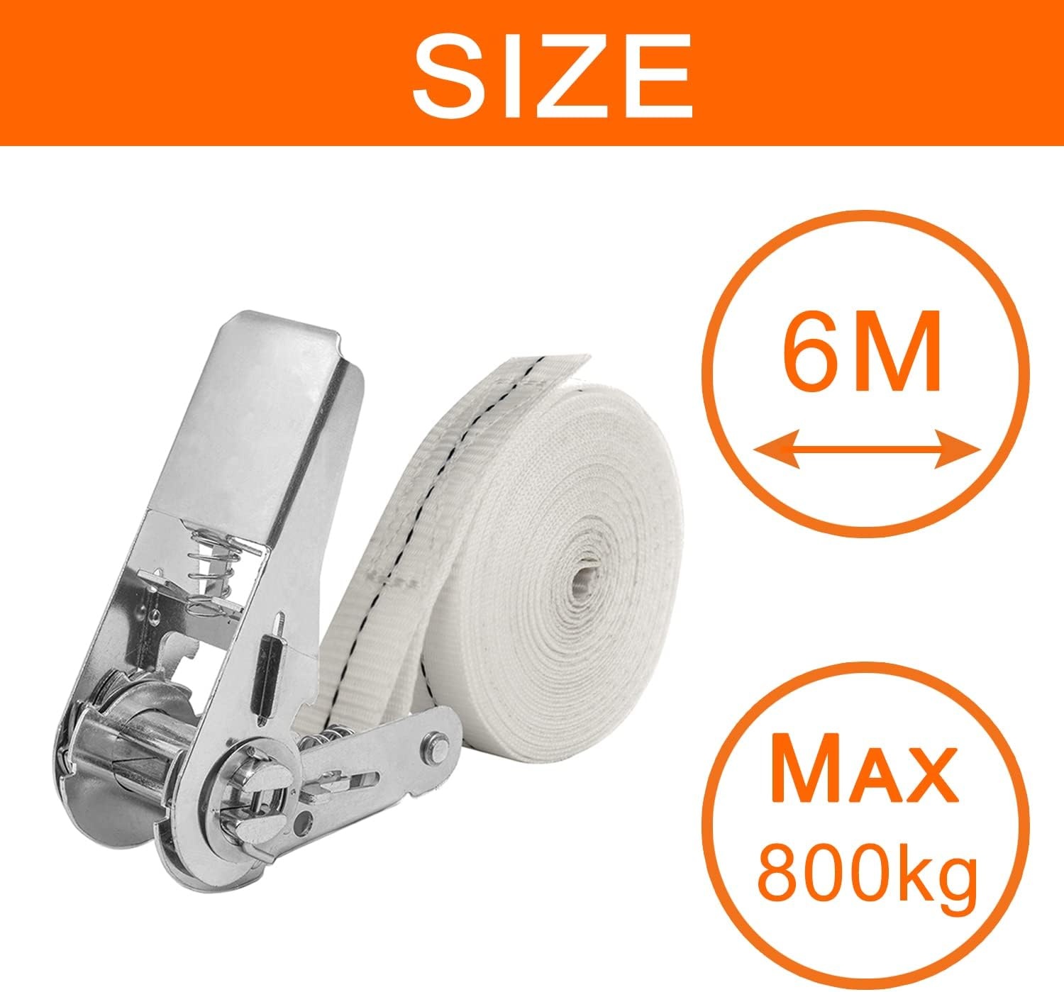 NIUXX Spanbanden 4 stuks, 6 meter per stuk, voor wasmachine en droger