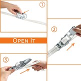 NIUXX Spanbanden 4 stuks, 6 meter per stuk, voor wasmachine en droger