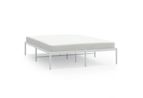 Bedframe Metaal Wit 160x200 cm - 34% Korting