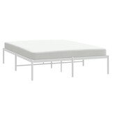 vidaXL Bedframe metaal wit 160x200 cm