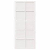 vidaXL Schuifdeur Wit 90 x 210 cm Massief grenenhout