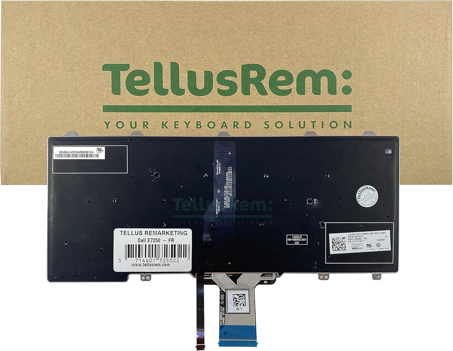 Frans Verlicht Toetsenbord voor Dell Latitude E7250/E5250/E5270 - 76% Korting