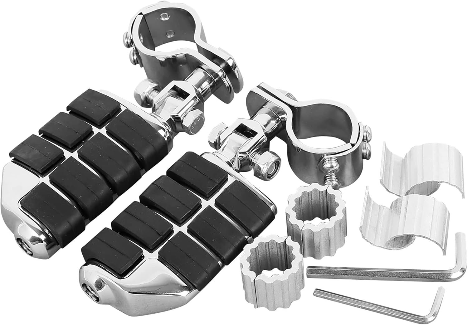 TCMT Snelweg Voetsteunen 25mm 30mm 35mm Verstelbare Voetsteunen Past Harley Sportster Honda Shadow 600 VT600 GoldWing GL1800 2001-2011 VT750 Shadow VT1100 VTX1300 VF750