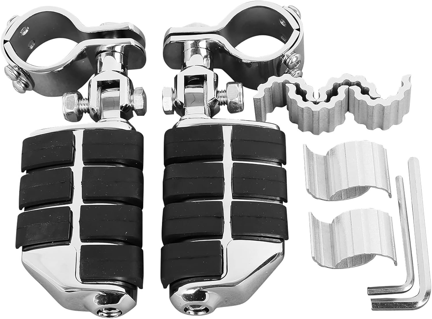 TCMT Snelweg Voetsteunen 25mm 30mm 35mm Verstelbare Voetsteunen Past Harley Sportster Honda Shadow 600 VT600 GoldWing GL1800 2001-2011 VT750 Shadow VT1100 VTX1300 VF750