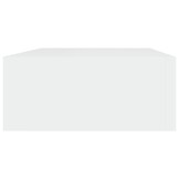 vidaXL Wandschap met lade 40x23,5x10 cm MDF wit
