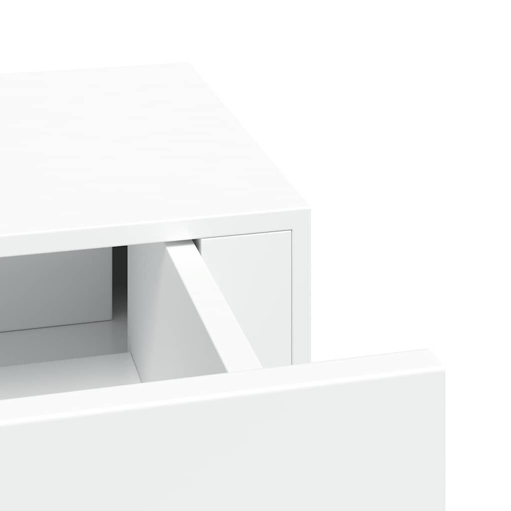 VidaXL Wandschap met Lade - 40x23,5x10 cm MDF Wit - 56% Korting!
