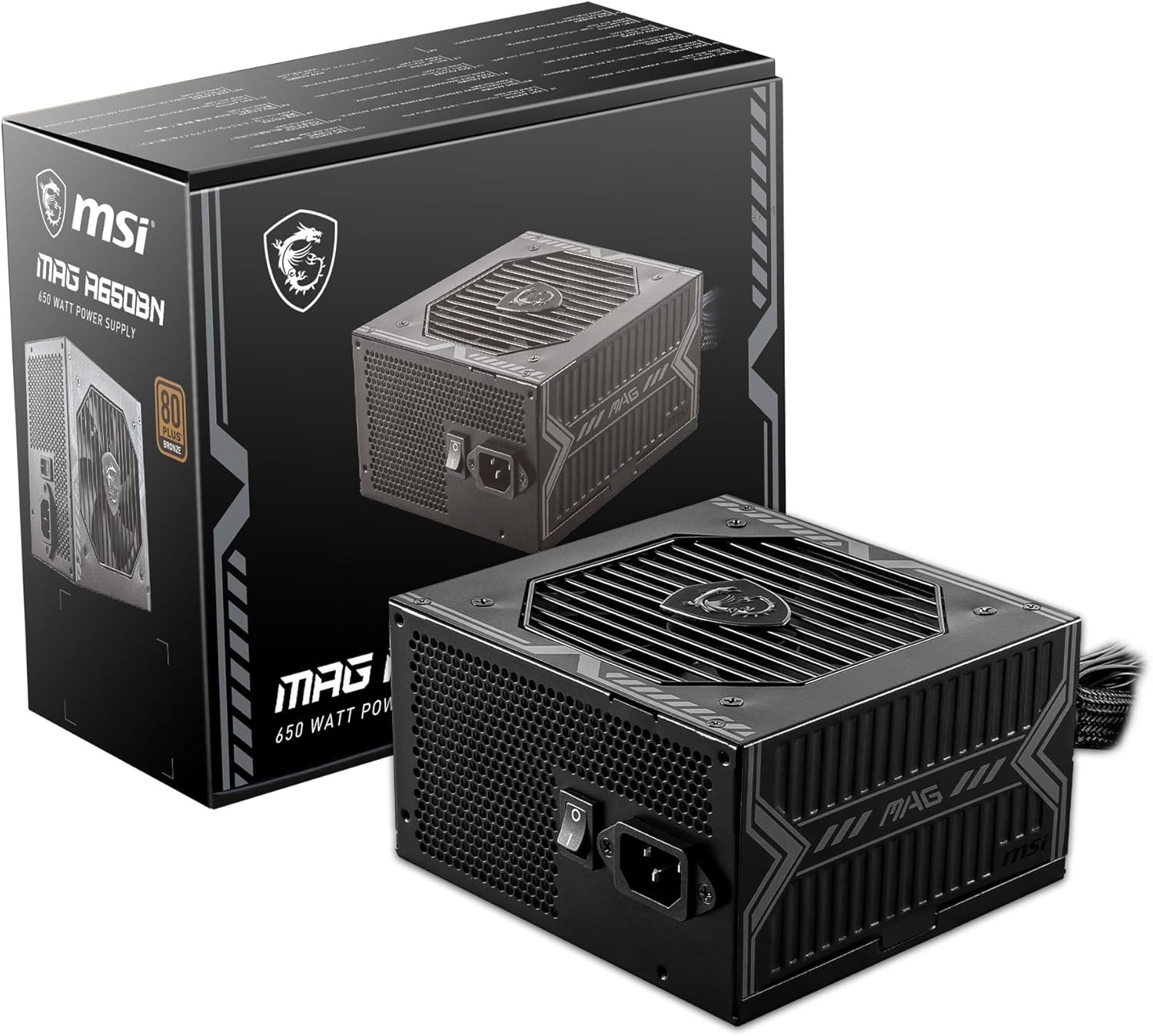 MSI MAG A650BN voeding 650W 80+ Bronze ATX zwart