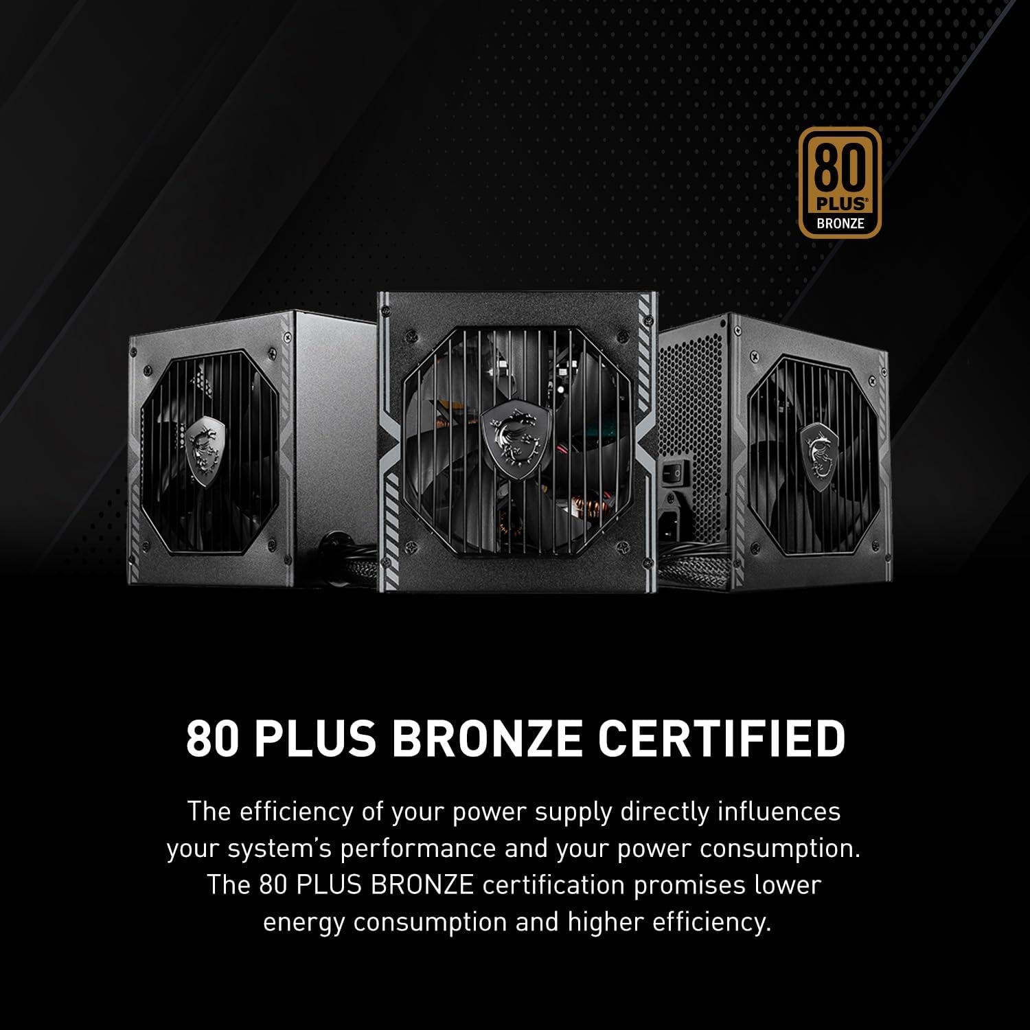 MSI MAG A650BN voeding 650W 80+ Bronze ATX zwart