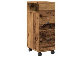 Smal Houtkleurig Hout met Wielen - 34% Korting