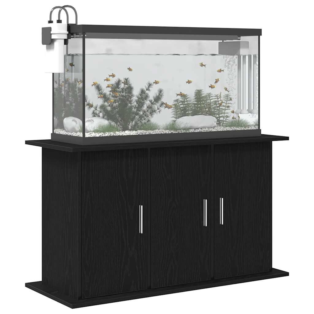 vidaXL Aquariumstandaard 101x41x58 cm spaanplaat zwart eikenkleurig