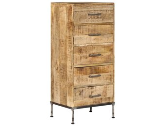 vidaXL Ladekast 45x35x106 cm massief mangohout