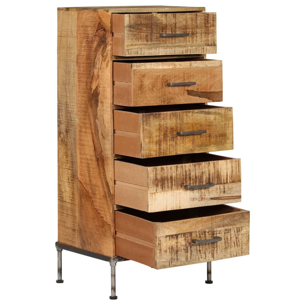 vidaXL Ladekast 45x35x106 cm massief mangohout