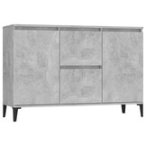 vidaXL Dressoir 104x35x70 cm bewerkt hout betongrijs