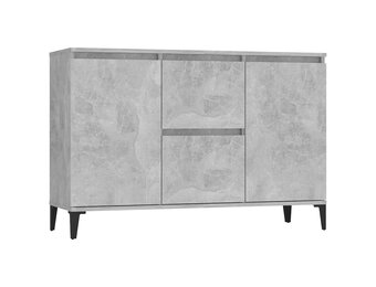 vidaXL Dressoir 104x35x70 cm bewerkt hout betongrijs