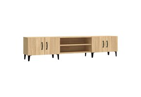 Tv-meubel 180 cm Bewerkt Hout - Sonoma Eiken - 34% Korting