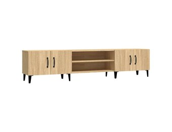 vidaXL Tv-meubel 180x31,5x40 cm bewerkt hout sonoma eikenkleurig
