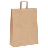 vidaXL Papieren kraftzakken 250 st met hengsels 32x12x42 cm bruin