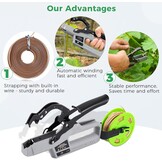 YUCHENGTECH Elektrische Plantenbindmachine 0-45 mm Bindmachine voor Wijngaarden op Batterijen Elektrische Tomatenbindmachine Plantenbinder op Batterijen voor Wijnstok Tomaten Groenten