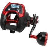 Baitcasting-rol met digitaal display, baitcasting-rol met digitaal LCD-display 18 1BB 6,4: 1 x elektrische vismolen max. 18 kg
