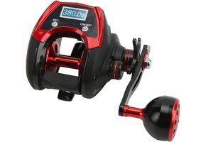 Baitcasting Molen Digitaal LCD 18+1BB 6.4:1 Rood - 29% Korting!