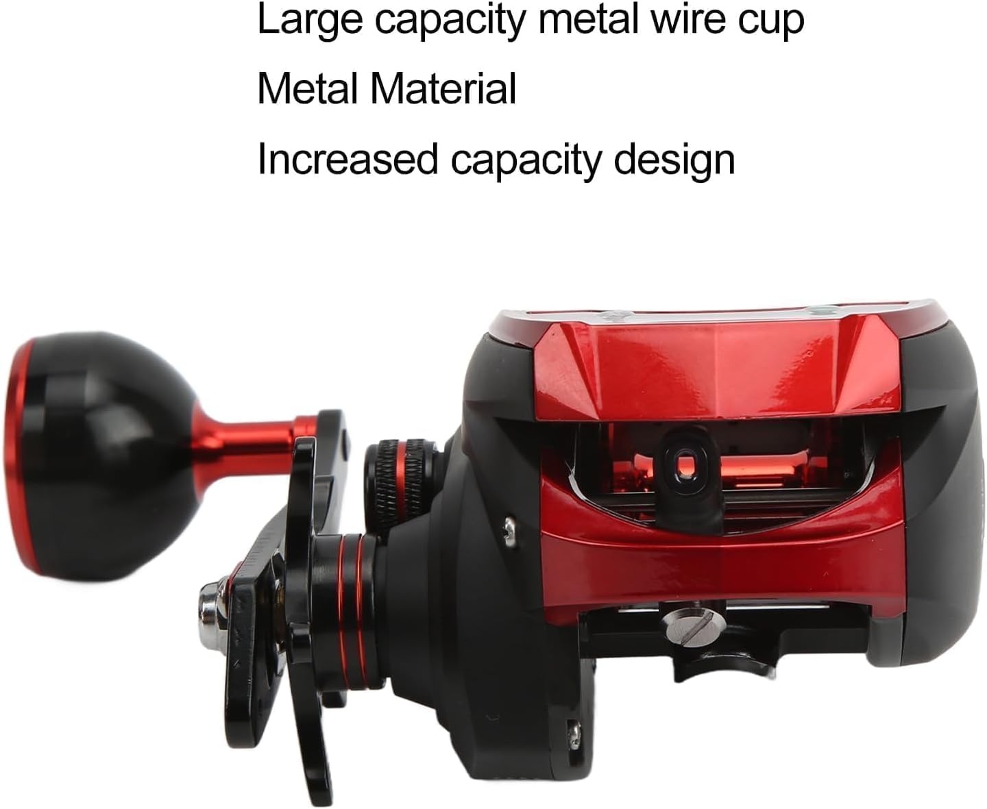 Baitcasting-rol met digitaal display, baitcasting-rol met digitaal LCD-display 18 1BB 6,4: 1 x elektrische vismolen max. 18 kg