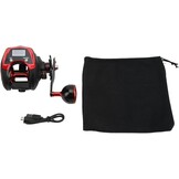 Baitcasting-rol met digitaal display, baitcasting-rol met digitaal LCD-display 18 1BB 6,4: 1 x elektrische vismolen max. 18 kg