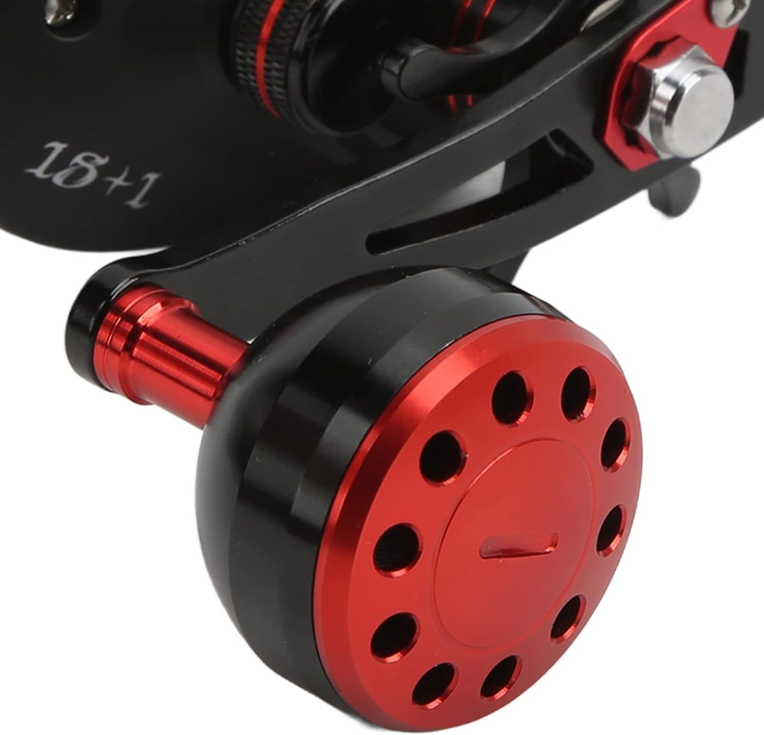 Baitcasting-rol met digitaal display, baitcasting-rol met digitaal LCD-display 18 1BB 6,4: 1 x elektrische vismolen max. 18 kg