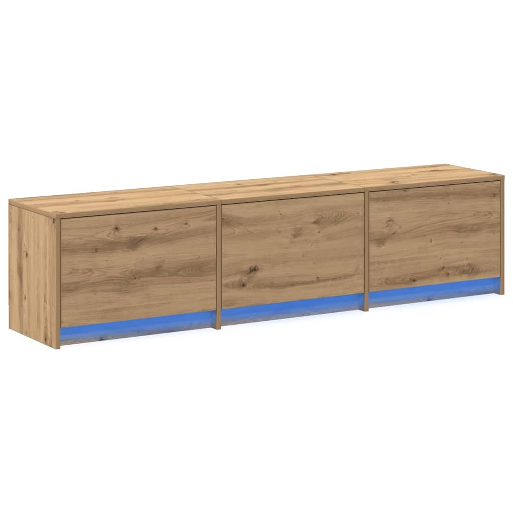 vidaXL TV-kast met lade Artisan Eiken 162,5 x 34 x 40 cm Bewerkt hout