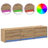 vidaXL TV-kast met lade Artisan Eiken 162,5 x 34 x 40 cm Bewerkt hout