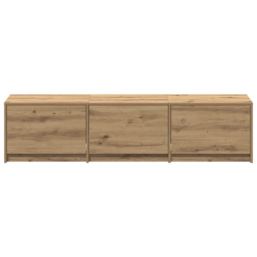 vidaXL TV-kast met lade Artisan Eiken 162,5 x 34 x 40 cm Bewerkt hout