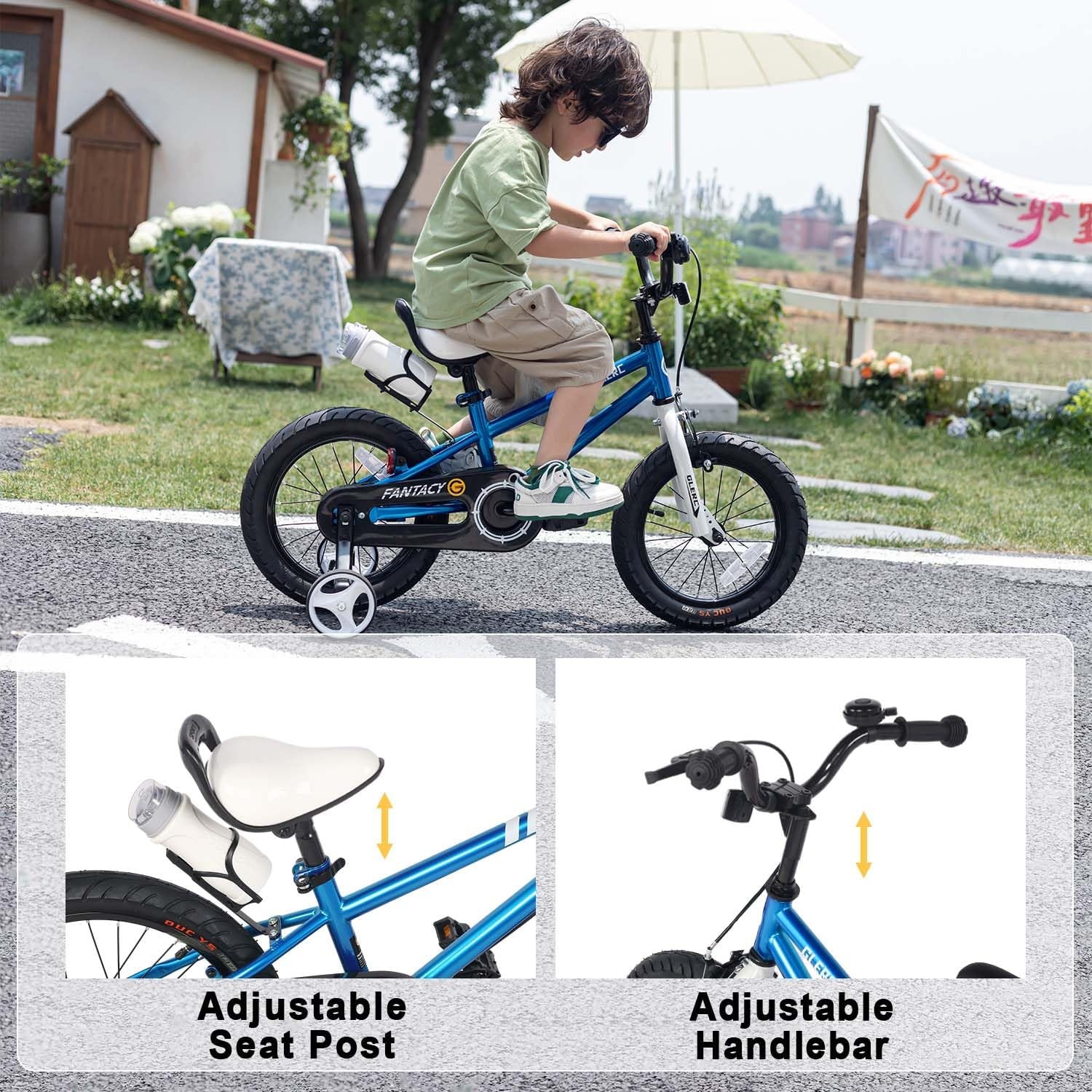 Glerc Fantacy 12 14 16 18 20 inch kinderfiets 2-14 jaar met licht en standaard, verjaardagscadeau, verschillende kleuren