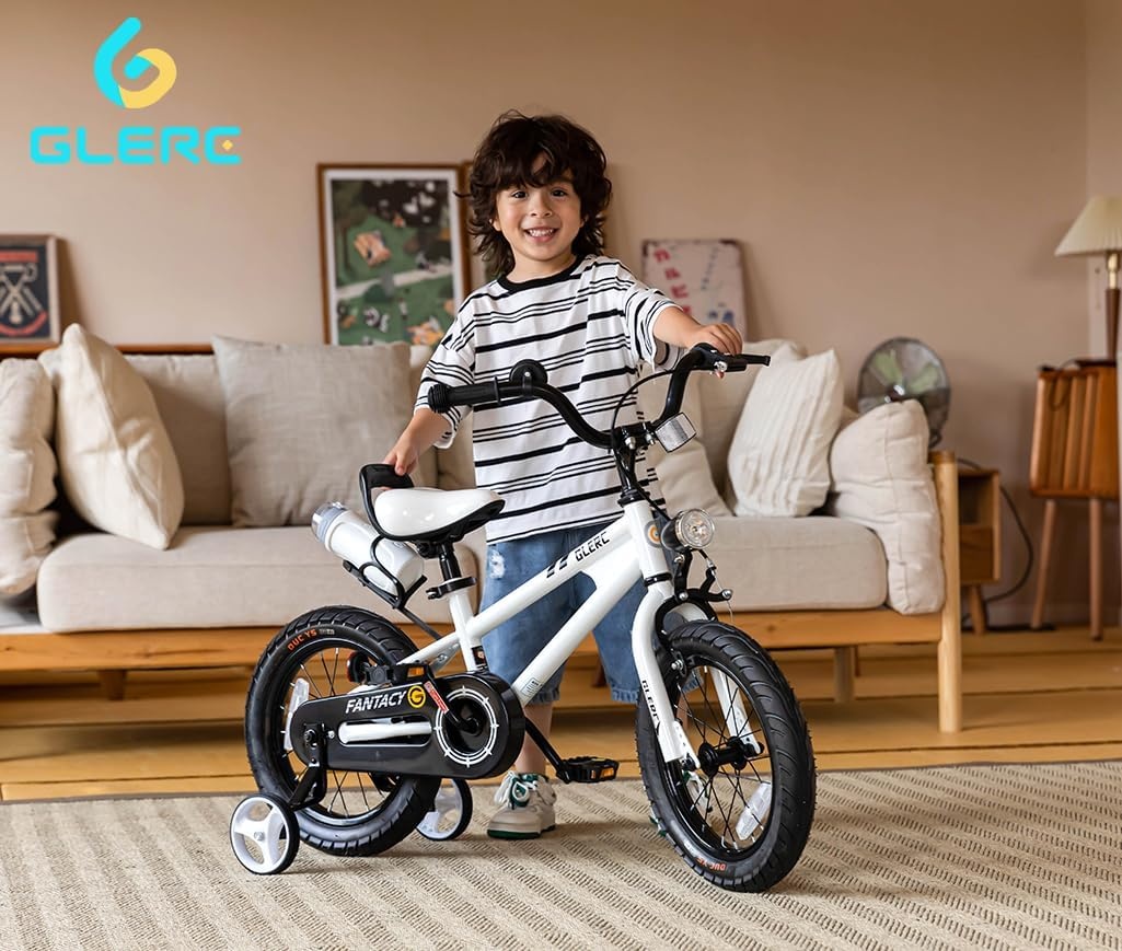 Glerc Fantacy 12 14 16 18 20 inch kinderfiets 2-14 jaar met licht en standaard, verjaardagscadeau, verschillende kleuren