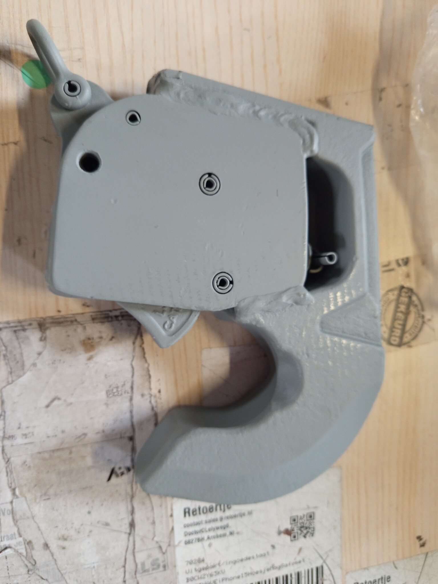 Ama Onderste snelhaak: Snelkoppeling voor te lassen driepuntsverbinding, Diameter 56 mm, Dikte 38 mm