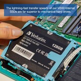 Verbatim Vi550 S3 SSD - 512 GB 2,5", interne Solid State Drive met 3D NAND-technologie, zwart