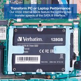 Verbatim Vi550 S3 SSD - 512 GB 2,5", interne Solid State Drive met 3D NAND-technologie, zwart