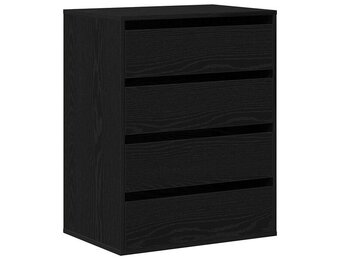 vidaXL Ladekast met lade Zwart eiken 60 x 41 x 76 cm Bewerkt hout